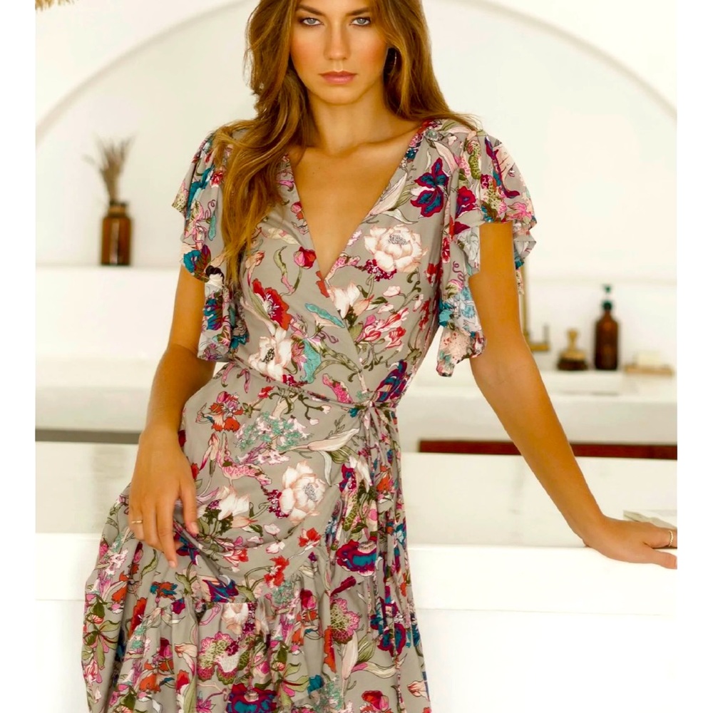 ELF CARMEN WRAP DRESS